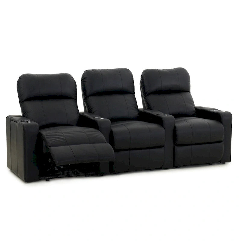 Set di sedute da home theater in pelle Power XL700 (fila da 3)
