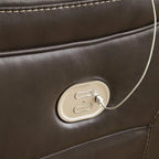 Signature Design by Ashley Divano sezionale reclinabile elettrico Dunleith Brown a 5 pezzi - 123 larghezza x 123 profondità x 43 altezza