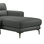 Set Divano Componibile a 2 Pezzi in Similpelle con Gambe in Metallo