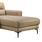 Set Divano Componibile a 2 Pezzi in Similpelle con Gambe in Metallo