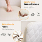 Poltroncina Girevole Sedia da Toilette Sedia da Ufficio con Ruote Moderna Regolabile in Altezza Rosa/Grigio/Bianco