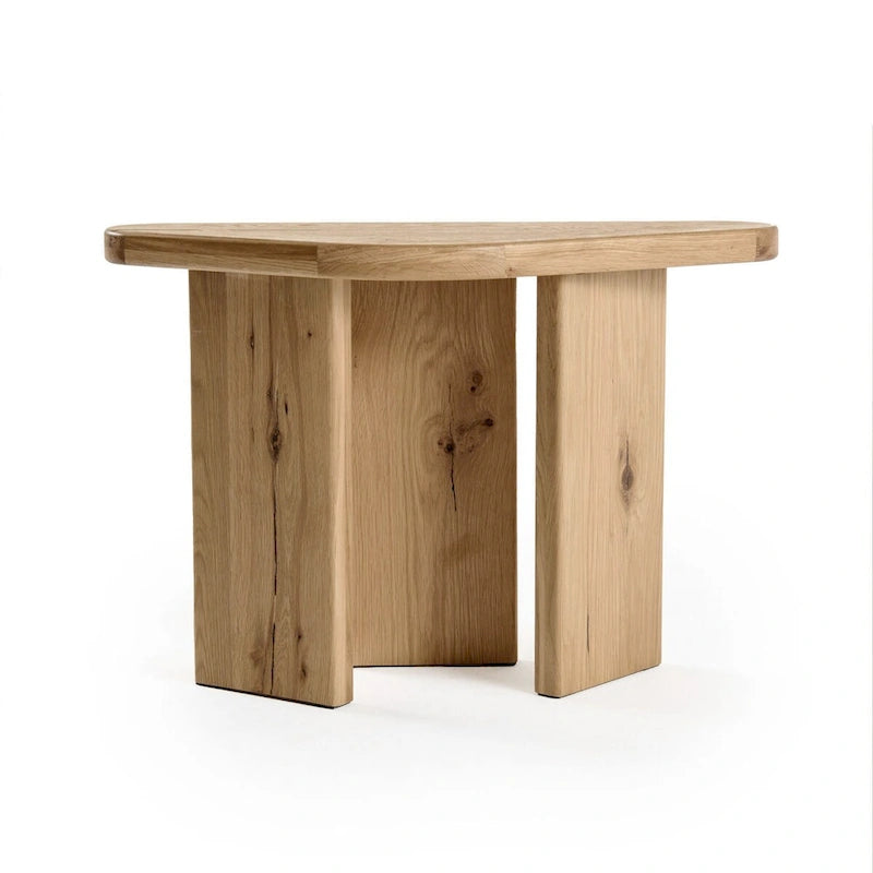 Set di tavolini da caffè moderni in legno naturale