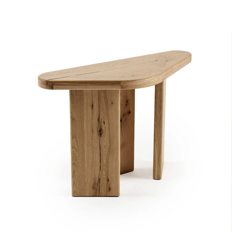 Set di tavolini da caffè moderni in legno naturale