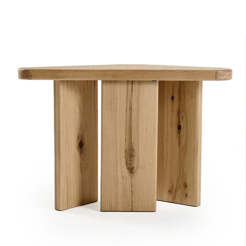 Set di tavolini da caffè moderni in legno naturale
