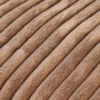 Divano componibile a L in tessuto di poliestere moderno con pouf