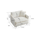 Set Divano da 3 Pezzi, Divano da Salotto 1+1+3 Posti, Poltrona, Divanetto