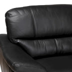 Divano componibile moderno Townsend interamente in pelle con chaise longue a destra