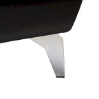 Divano componibile moderno Townsend interamente in pelle con chaise longue a destra