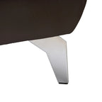 Divano componibile moderno Townsend interamente in pelle con chaise longue a destra