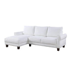 Divano componibile Belle Sherpa 96 con chaise longue a sinistra