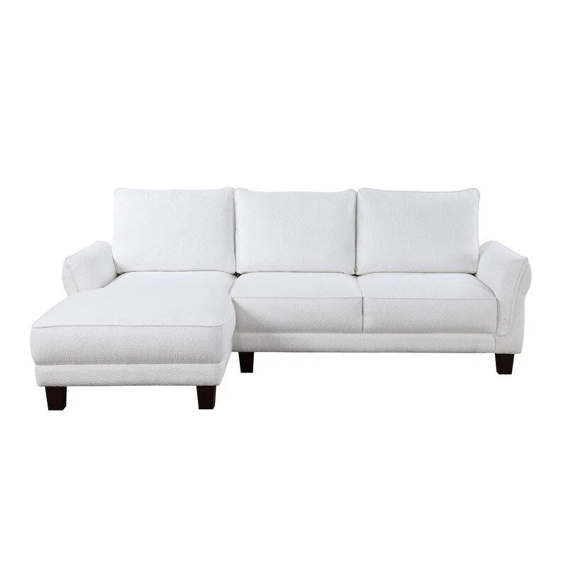 Divano componibile Belle Sherpa 96 con chaise longue a sinistra
