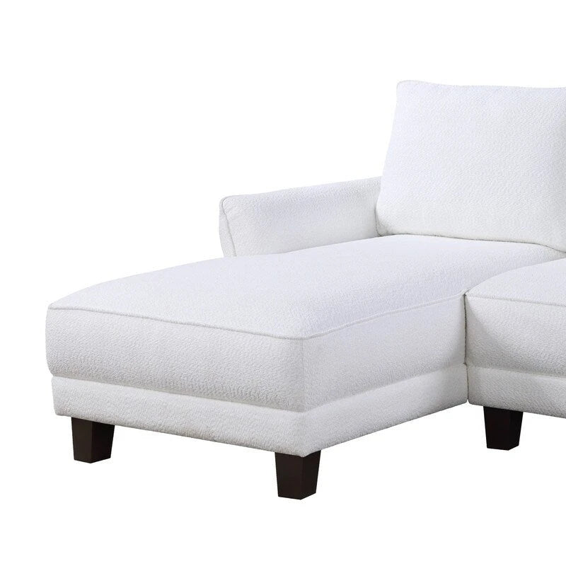 Divano componibile Belle Sherpa 96 con chaise longue a sinistra