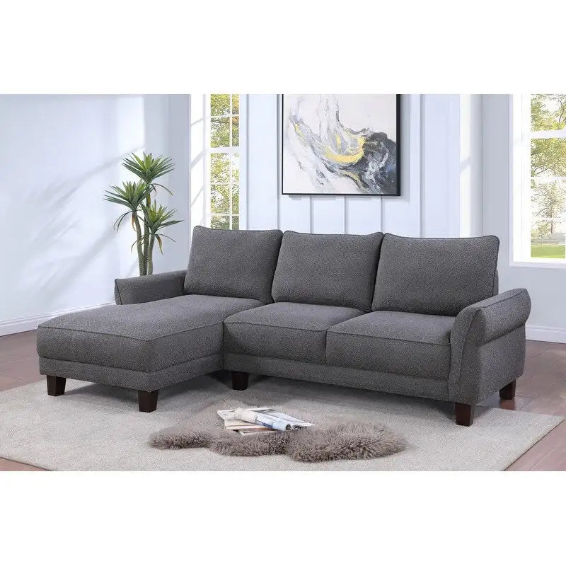 Divano componibile Belle Sherpa 96 con chaise longue a sinistra