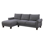 Divano componibile Belle Sherpa 96 con chaise longue a sinistra