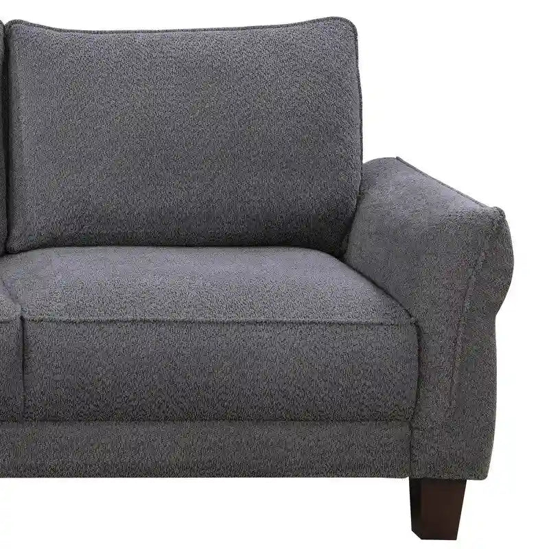 Divano componibile Belle Sherpa 96 con chaise longue a sinistra