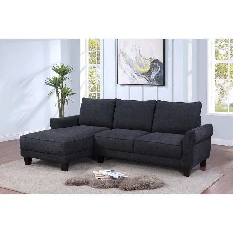 Divano componibile Belle Sherpa 96 con chaise longue a sinistra