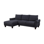 Divano componibile Belle Sherpa 96 con chaise longue a sinistra