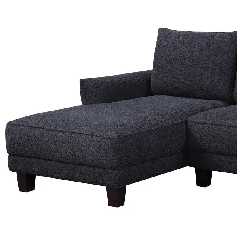 Divano componibile Belle Sherpa 96 con chaise longue a sinistra