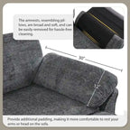 Canapé modulable convertible avec pouf