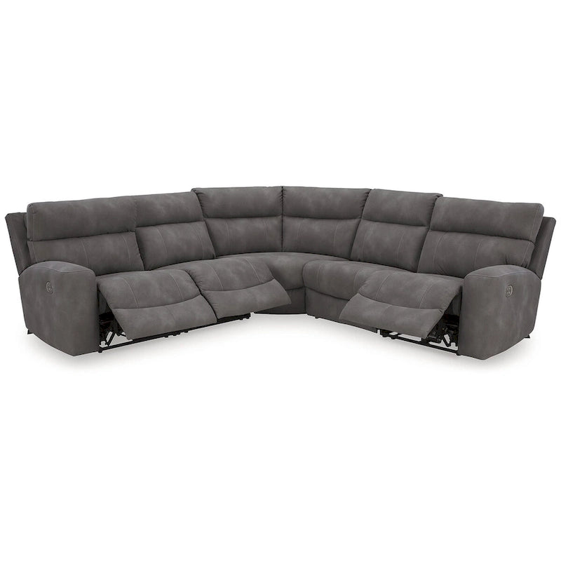 Signature Design by Ashley Canapé d'angle inclinable électrique 5 places Next-Gen DuraPella - 105.5W x 104.5D x 42H