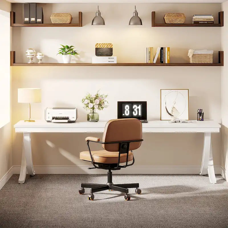 Scrivania per computer da 78 pollici per l'ufficio domestico, tavolo rettangolare per sala studio