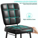 Modern Dining Chairs Set of 2/4/6/8, Upholstered Kitchen Chairs with Thick Cushion for Dining Room