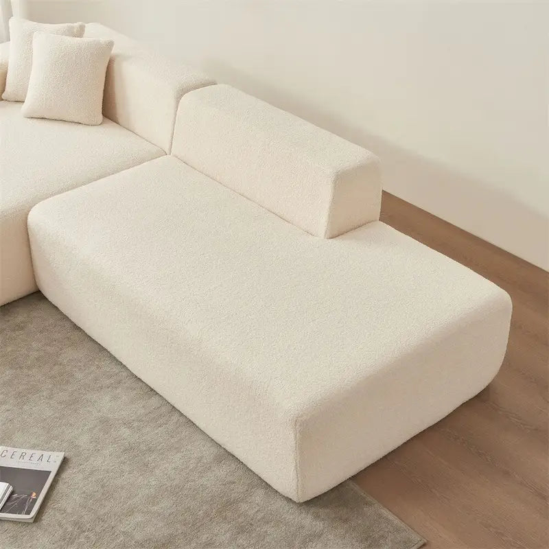 Divano componibile modulare, divano componibile moderno a L con chaise longue