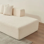 Divano componibile modulare, divano componibile moderno a L con chaise longue