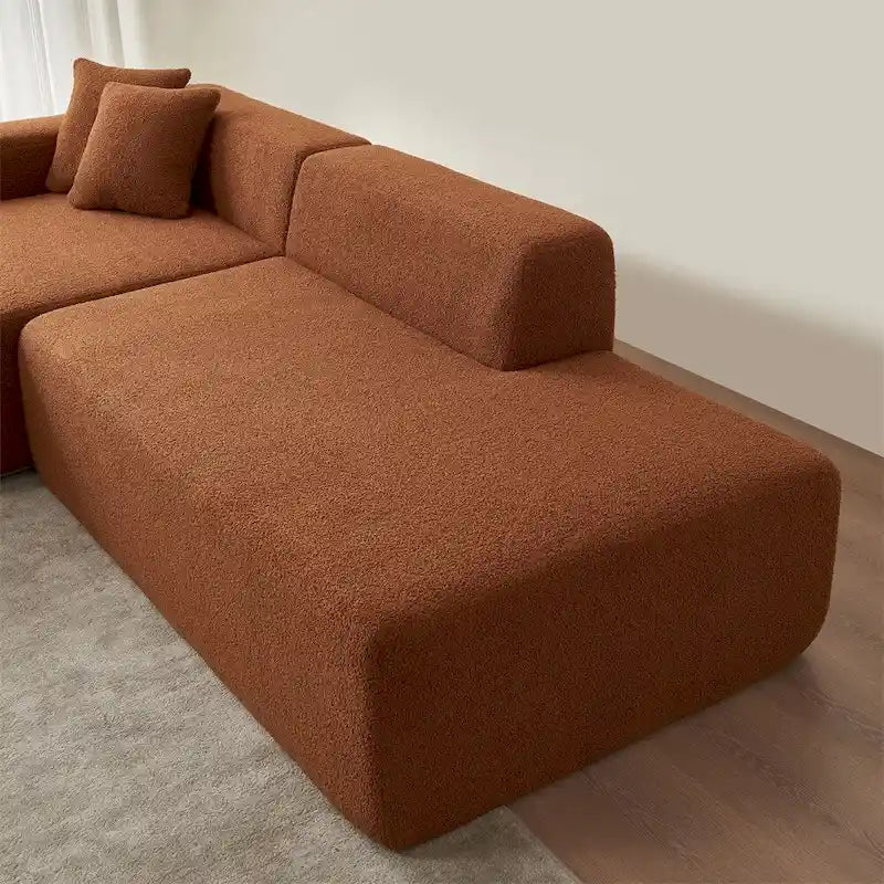 Divano componibile modulare, divano componibile moderno a L con chaise longue