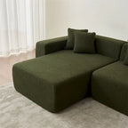 Divano componibile modulare, divano componibile moderno a L con chaise longue