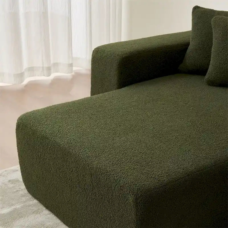 Divano componibile modulare, divano componibile moderno a L con chaise longue