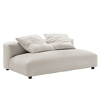 Divano componibile a 2 pezzi Solace in tessuto imbottito con chaise longue