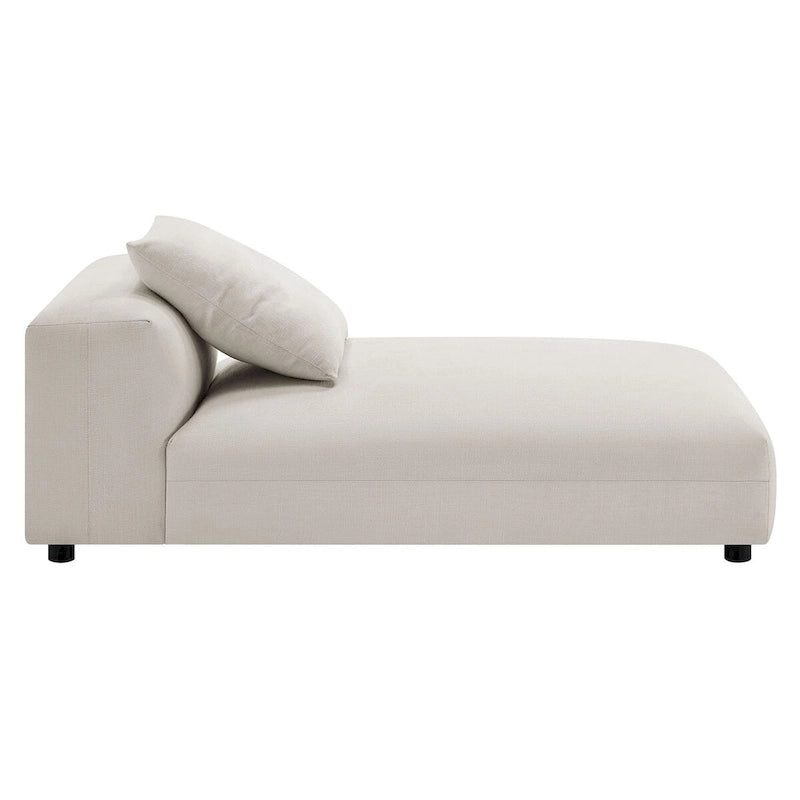 Divano componibile a 2 pezzi Solace in tessuto imbottito con chaise longue