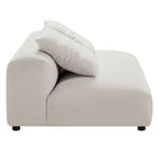 Divano componibile a 2 pezzi Solace in tessuto imbottito con chaise longue