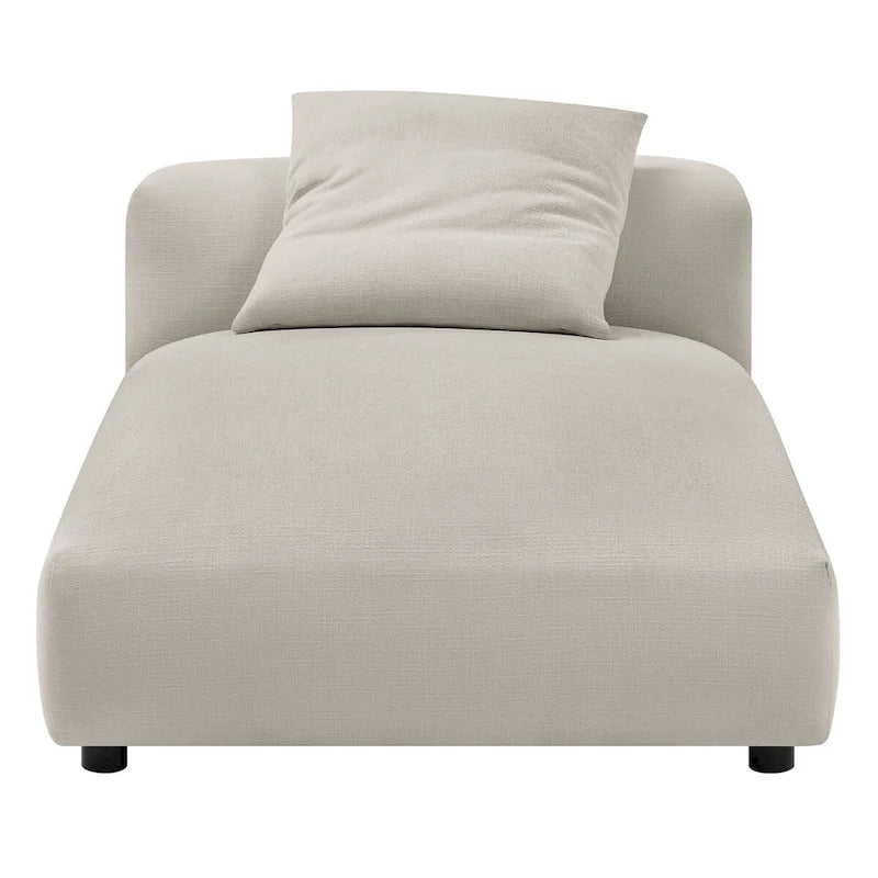 Divano componibile a 2 pezzi Solace in tessuto imbottito con chaise longue