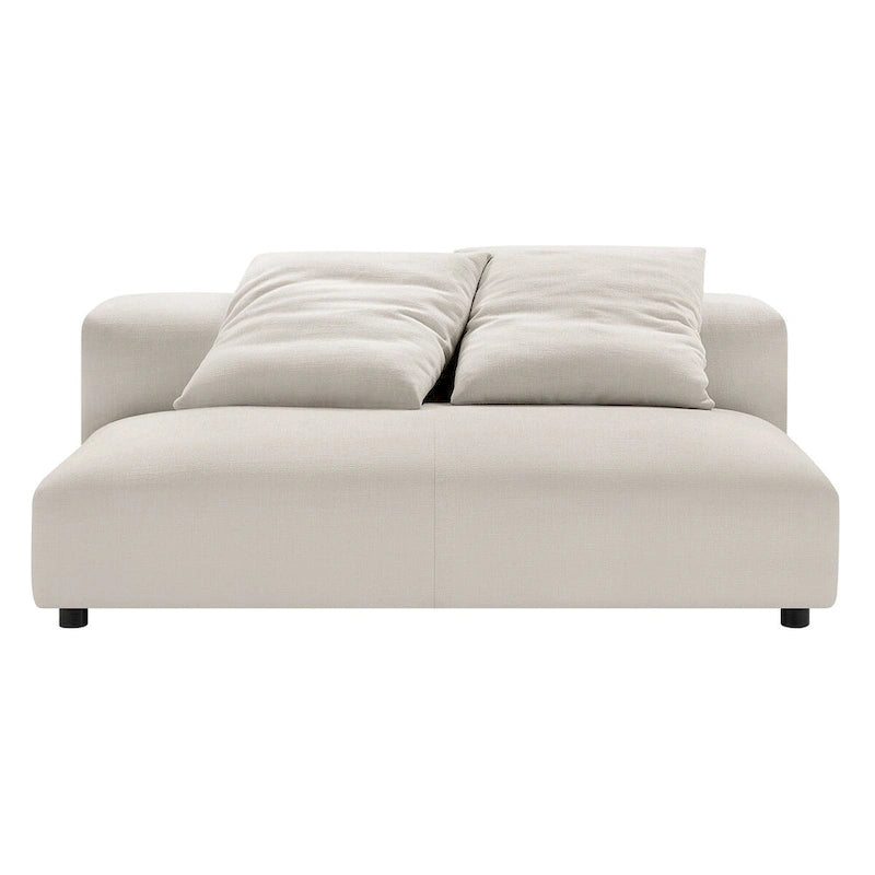 Divano componibile a 2 pezzi Solace in tessuto imbottito con chaise longue