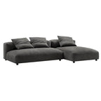 Divano componibile a 2 pezzi Solace in tessuto imbottito con chaise longue