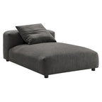 Divano componibile a 2 pezzi Solace in tessuto imbottito con chaise longue