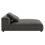 Divano componibile a 2 pezzi Solace in tessuto imbottito con chaise longue