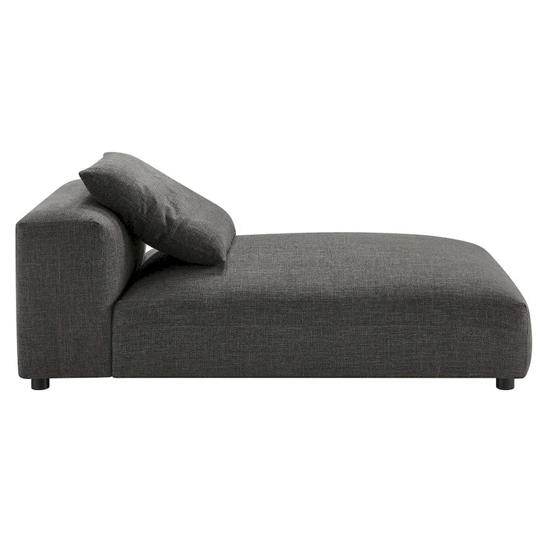 Divano componibile a 2 pezzi Solace in tessuto imbottito con chaise longue