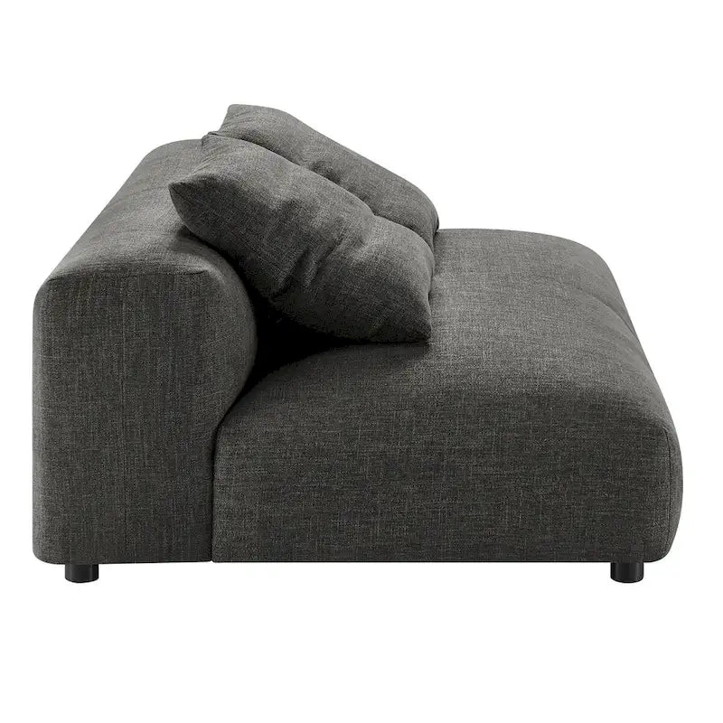 Divano componibile a 2 pezzi Solace in tessuto imbottito con chaise longue