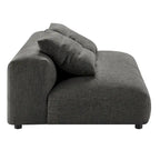 Divano componibile a 2 pezzi Solace in tessuto imbottito con chaise longue
