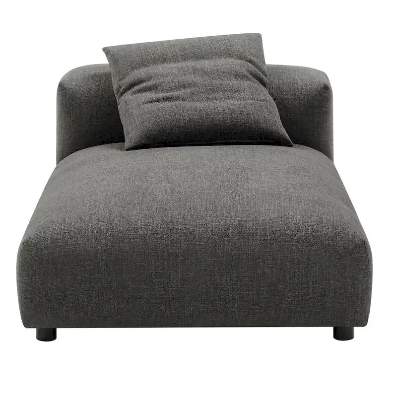 Divano componibile a 2 pezzi Solace in tessuto imbottito con chaise longue