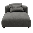 Divano componibile a 2 pezzi Solace in tessuto imbottito con chaise longue