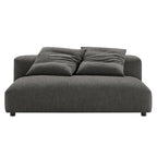 Divano componibile a 2 pezzi Solace in tessuto imbottito con chaise longue