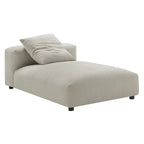Divano componibile a 2 pezzi Solace in tessuto imbottito con chaise longue