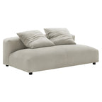 Divano componibile a 2 pezzi Solace in tessuto imbottito con chaise longue