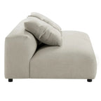 Divano componibile a 2 pezzi Solace in tessuto imbottito con chaise longue