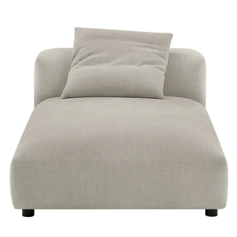 Divano componibile a 2 pezzi Solace in tessuto imbottito con chaise longue