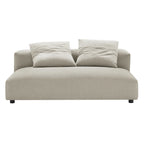 Divano componibile a 2 pezzi Solace in tessuto imbottito con chaise longue